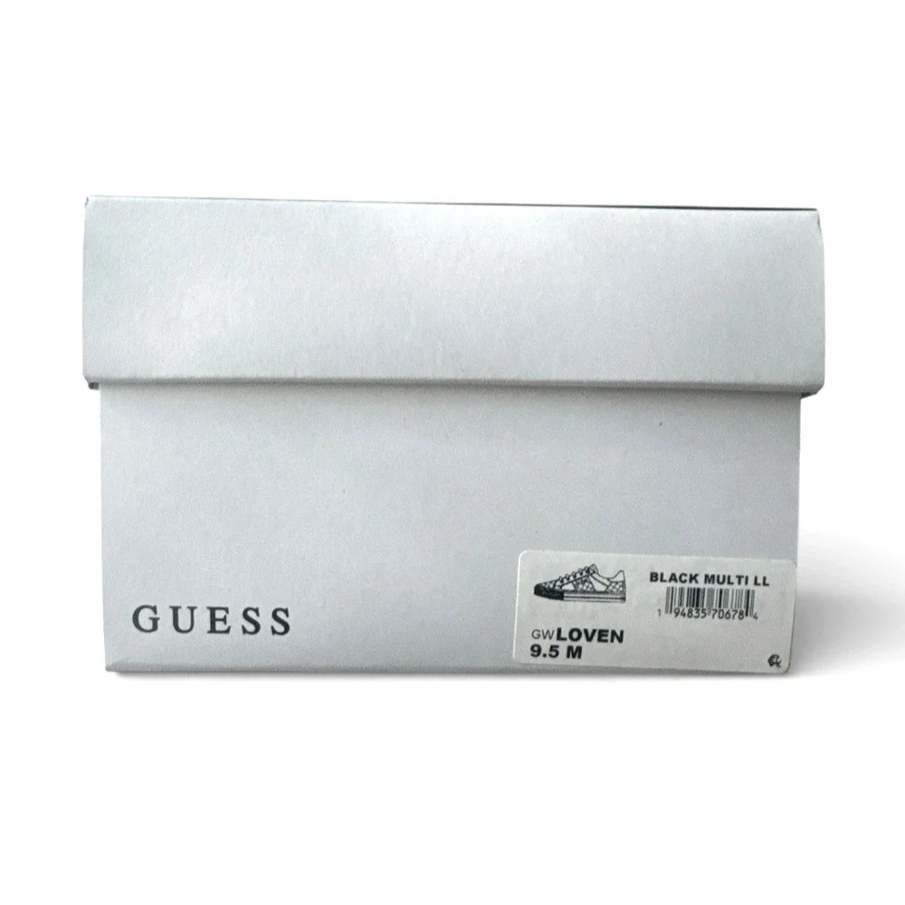Guess Womens GW Loven Empty Shoe Box 9.5M‎ Black/Multi